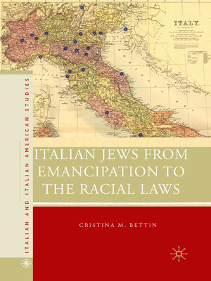 cover image of Italian Jews from Emancipation to the Racial Laws
